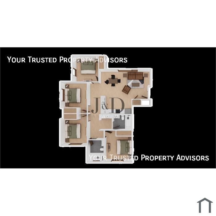 Type D - Private Room in Luxury 4bed/2bath Apartment with views - steps to SDSU Campus