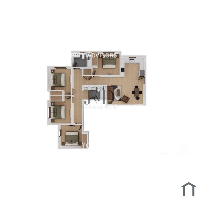 Type E - Private Room in Luxury 4bed/2bath Apartment with views - steps to SDSU Campus