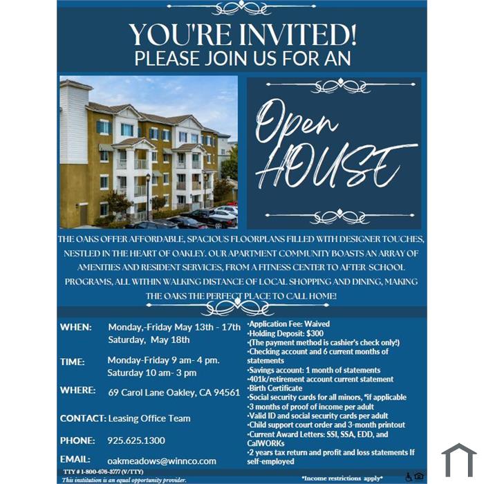 The Oaks Apartments Open House 