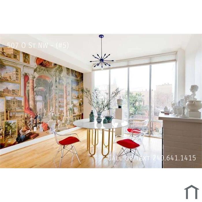Stunning, FULLY FURNISHED Luxury 2BR/2.5BA Modern Duplex in Shaw â€” 1,834 Sq. Ft. of Lightâ€‘Filled