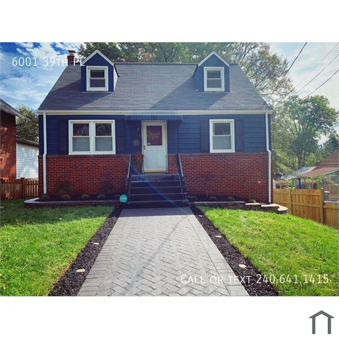 Charming 3 BR/2 BA Single-Family Home in Hyattsville