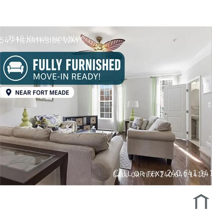 Beautiful 3 BR/2 5 BA Townhome in Elkridge Fully furnished and move-in ready this home offers a co