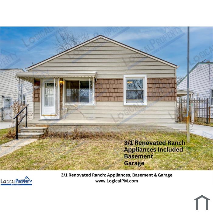 3/1 Renovated Ranch: Major Appliances Included!