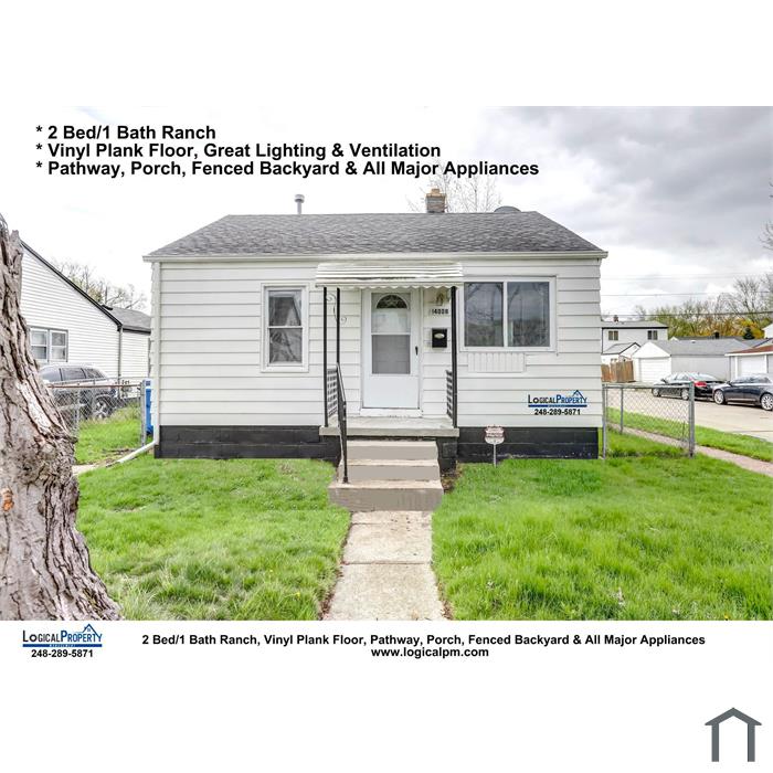 2/1-Ranch For Rent w/ALL Major Appliances