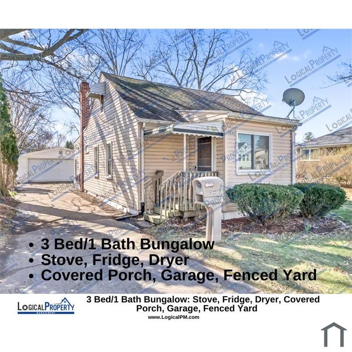 Stunning Bnglow 3 Bed/1 Bath w/ KITCHN APPLIANCS Dryr Cvrd Porch and Grg