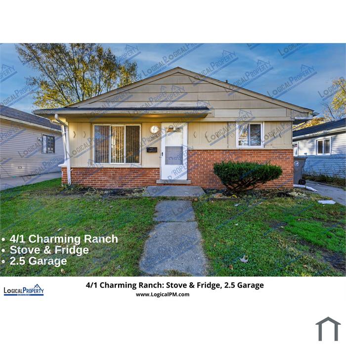 Cozy Winter Rental: Spacious 4-Bedroom Ranch Home for Lease in Inkster