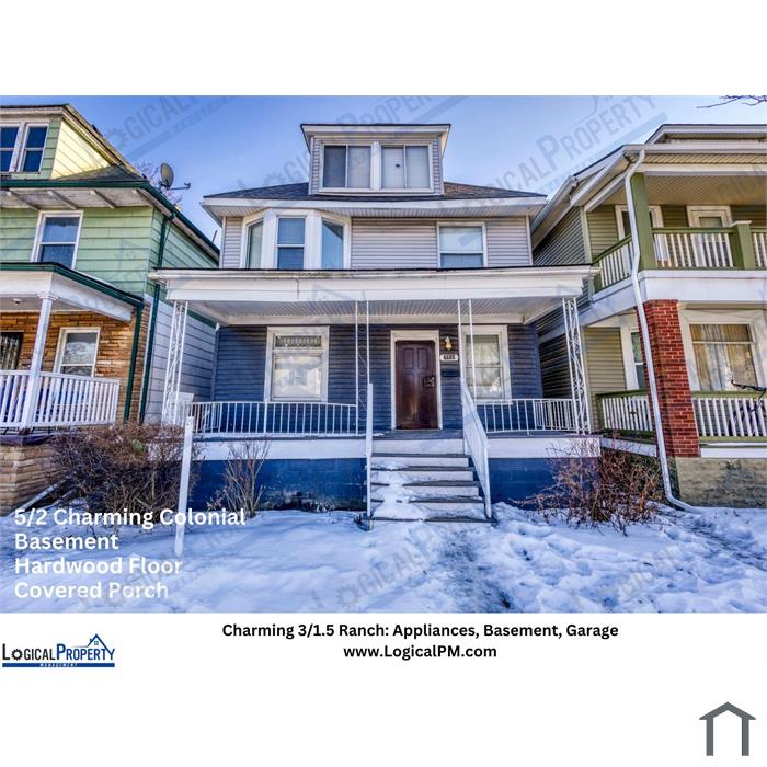 5/2 Charming Colonial Home: Hardwood Floor, Basement