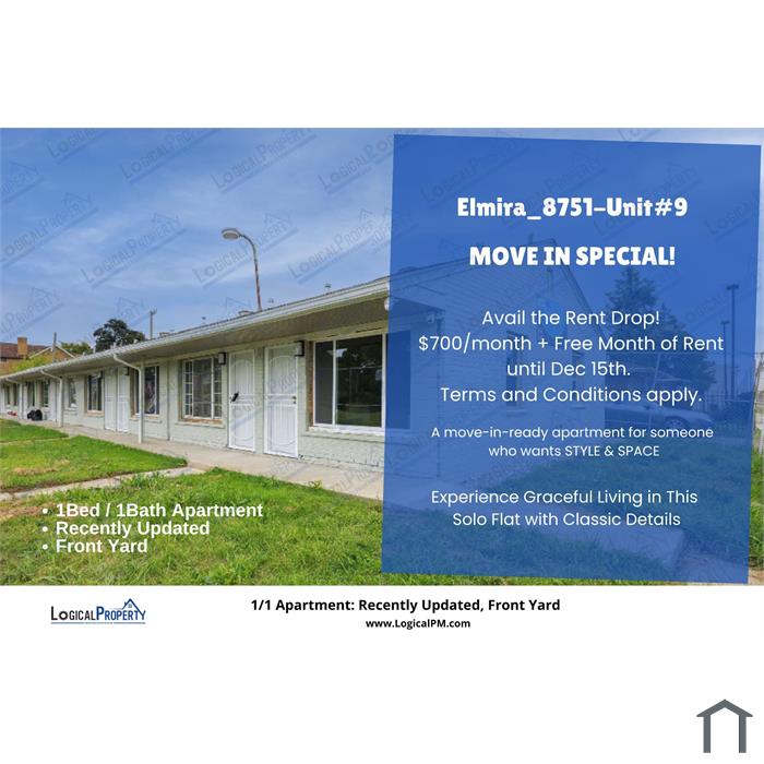 Your New Home at $700/month+MoveIN Special