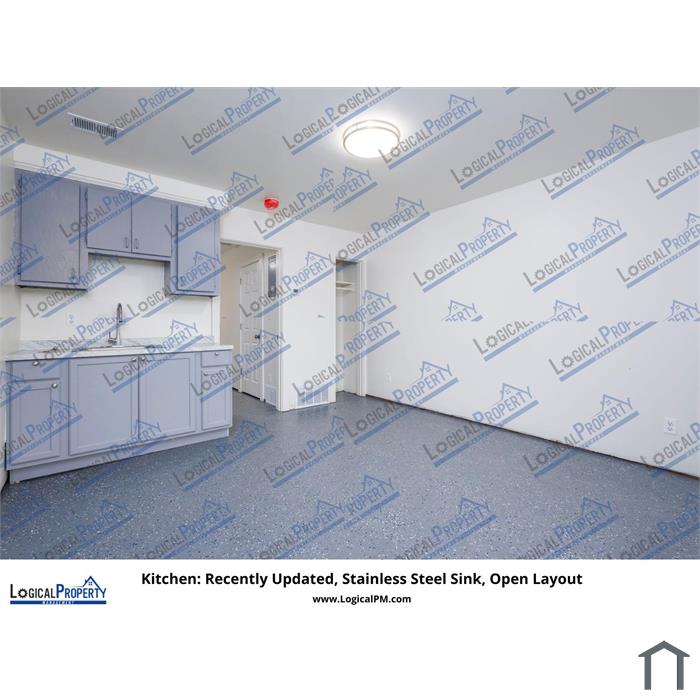 High-quality, recently remodeled 1BR/1BA apartment for lease.