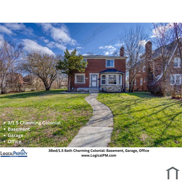 Charming Colonial Brick Home in 3Bd/1.5 w/2 Car Grg, Bsmnt
