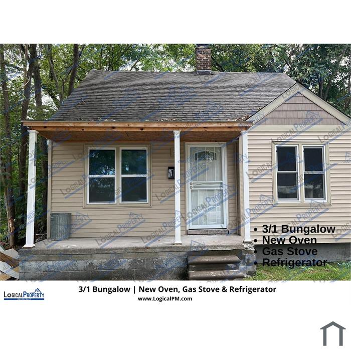 3/1 Brick Bungalow w/ New Oven, Gas Stove & Refrigerator