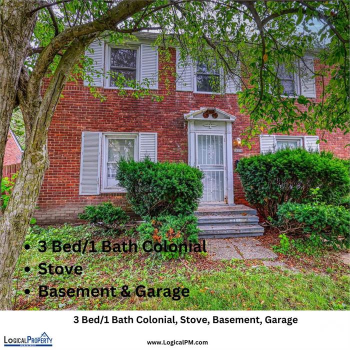 3/1 5 Brick Colonial w/Bsmnt Kitchn Applncs Grg