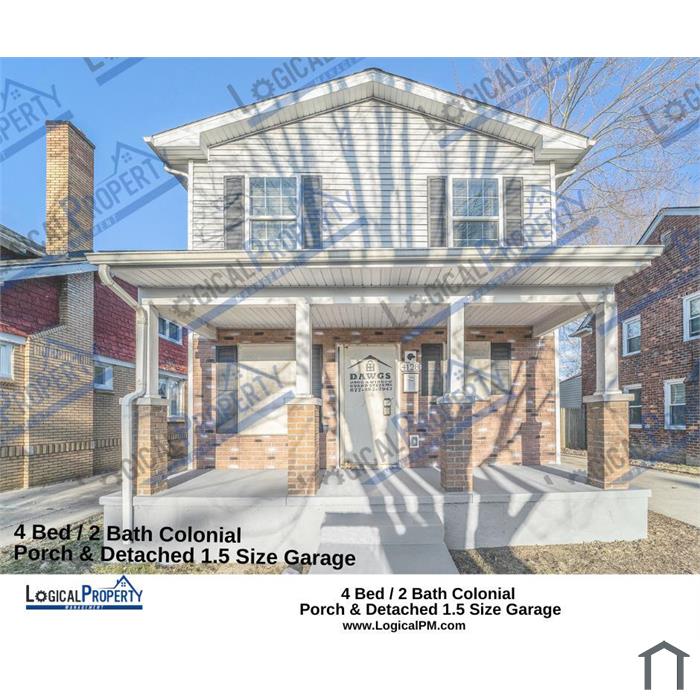 4Bed/2Bath Colonial w/ Porch, Large Basement & Detached 1.5 Garage
