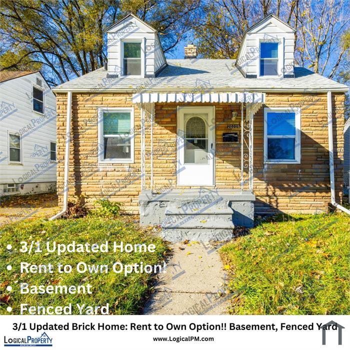 3/1 Rent To OwnBungalow, Secured Yard w/Basement
