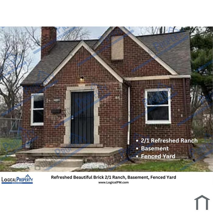 Refreshed Beautiful Brick 2/1 Ranch, Basement, Fenced Yard