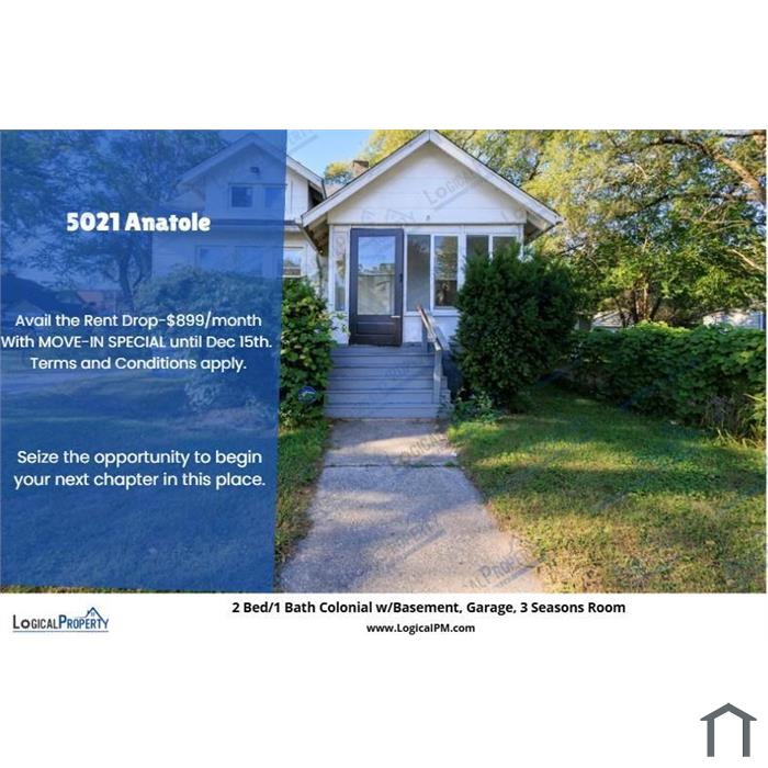 Updated Colonial in Detroit 48236 w/ 3-Season Porch & New Floors