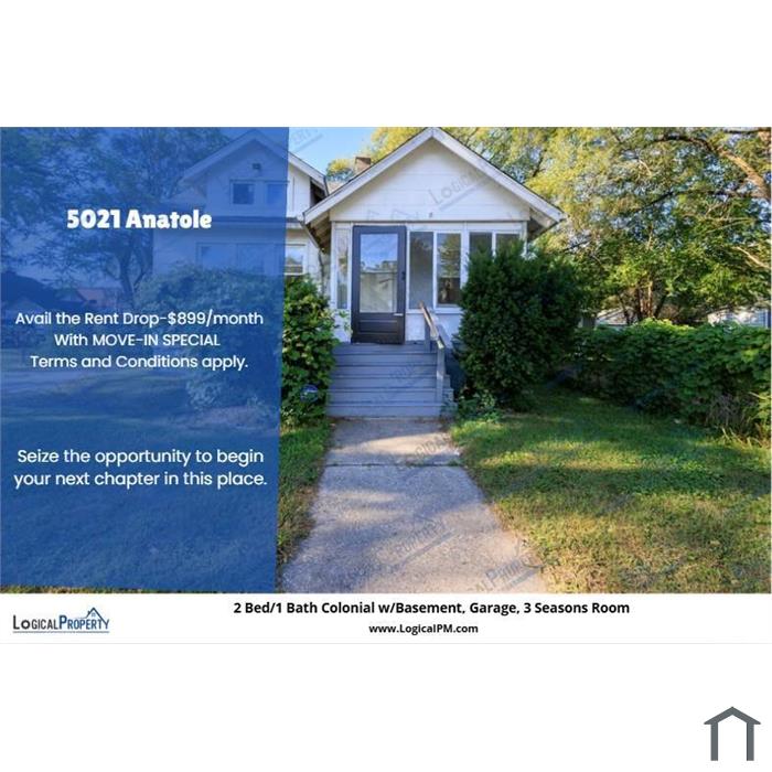 Updated Colonial in Detroit 48236 w/ 3-Season Porch & New Floors